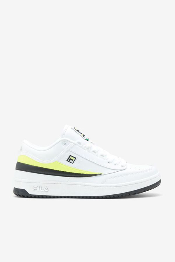 Zapato De Tenis Fila Hombre Blancas / Amarillo / Negras - T-1 Mid - España 514283UZC